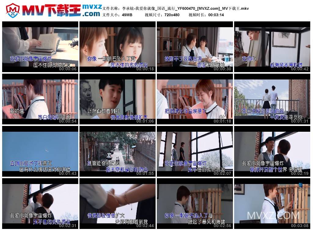 李承铉-我爱你就像_国语_流行_YF600470